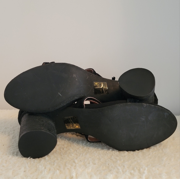 Jeffrey Campbell Despina Strappy Sandal Heel Shoes Black Size 8.5 - Picture 6 of 10